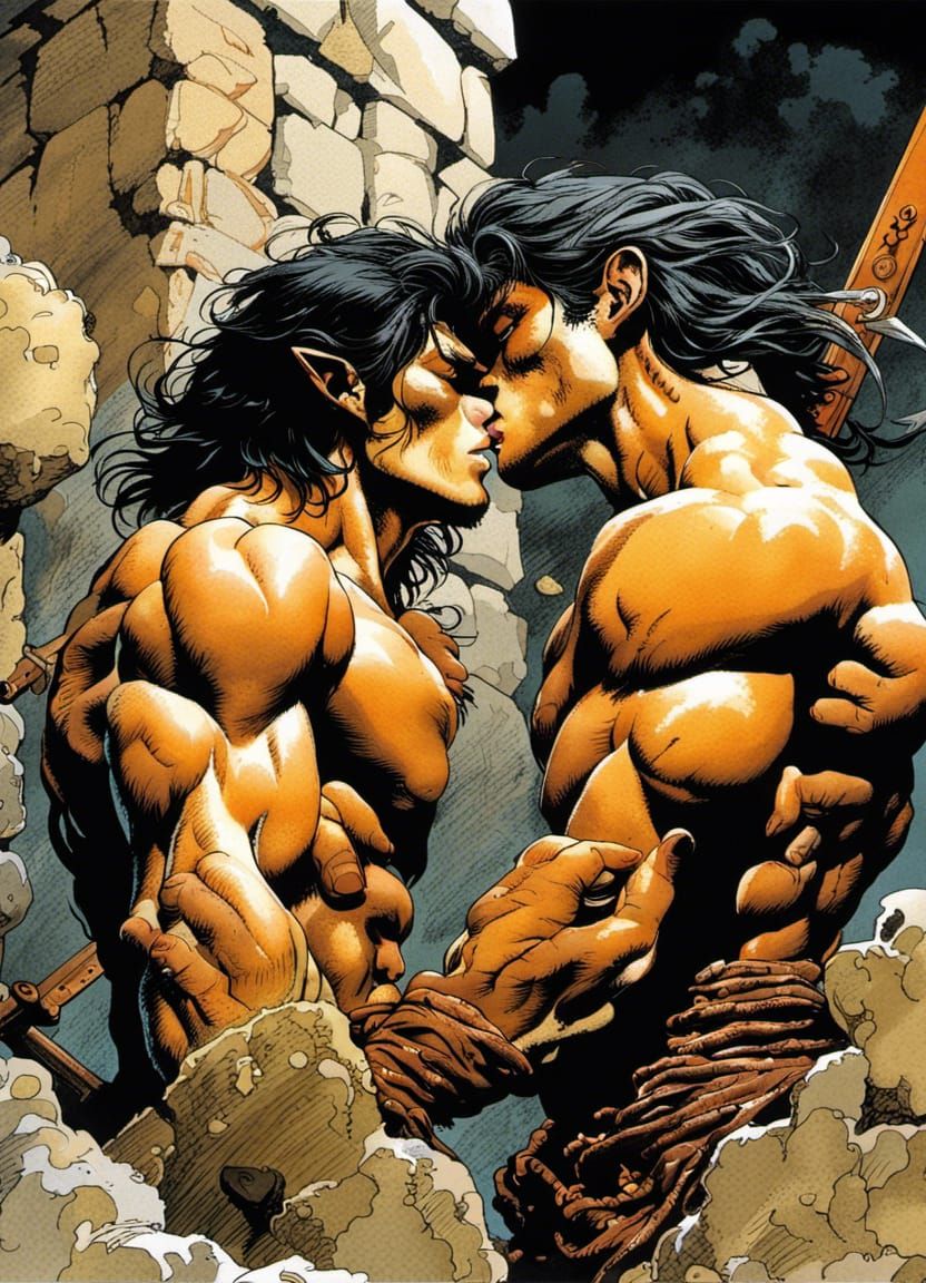 Passionate Barbarian Lovers: Fantasy Art in Detailed Matte P...