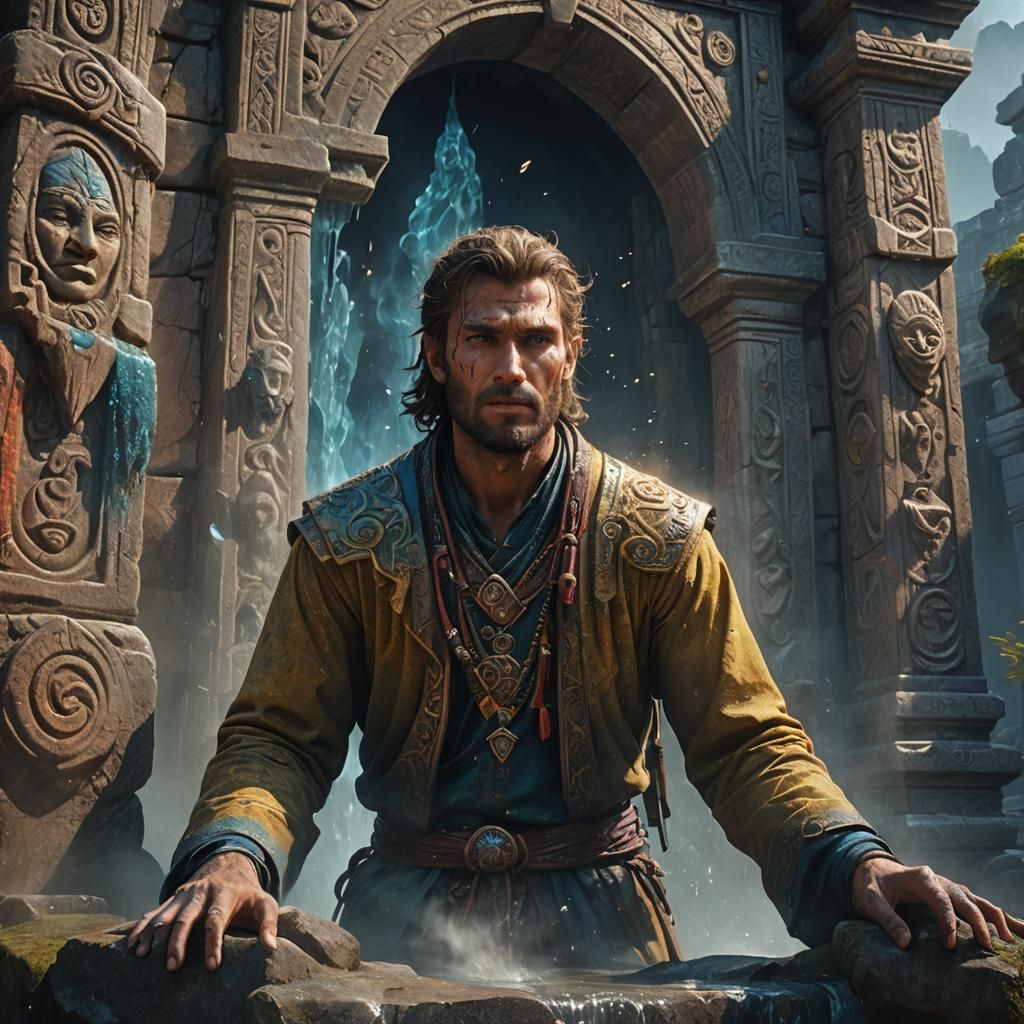 giga chad talking a leak