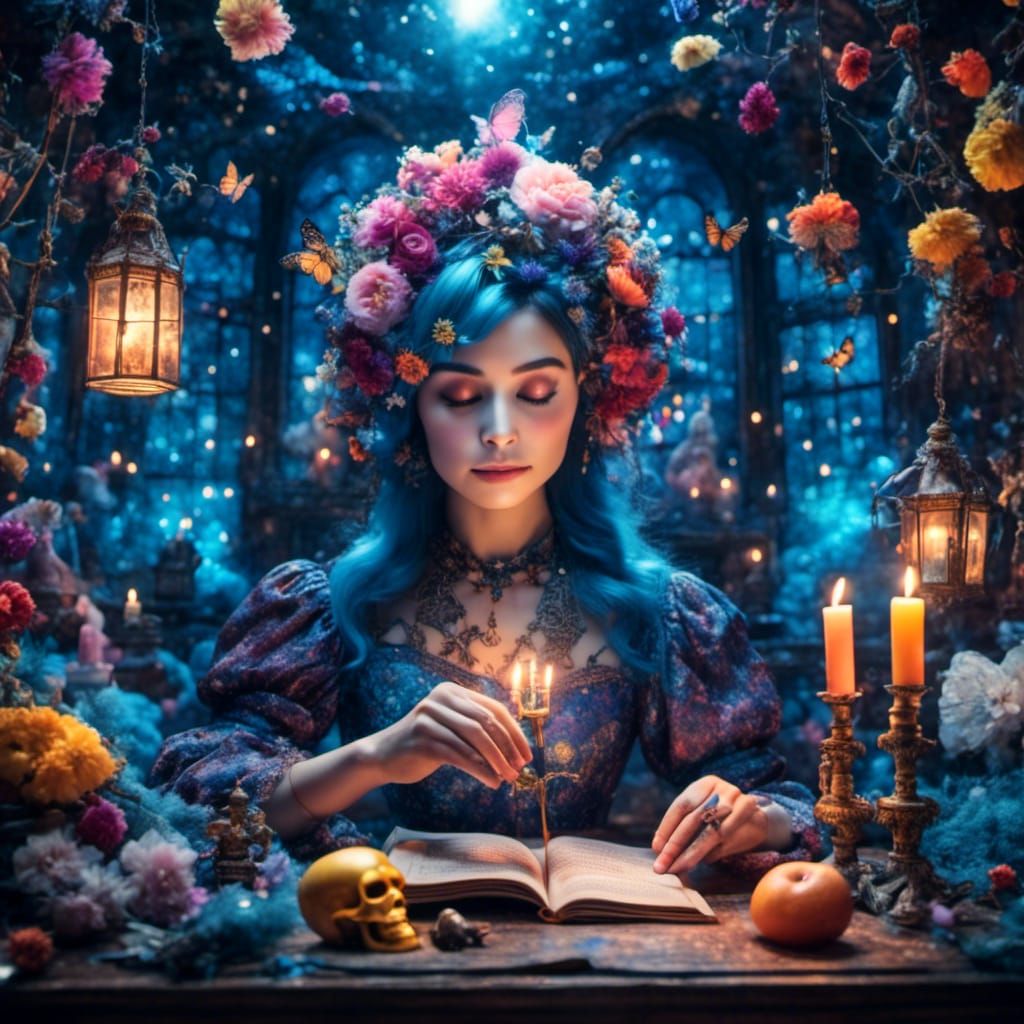 Sparkling Whimsical Fantasy Illustration