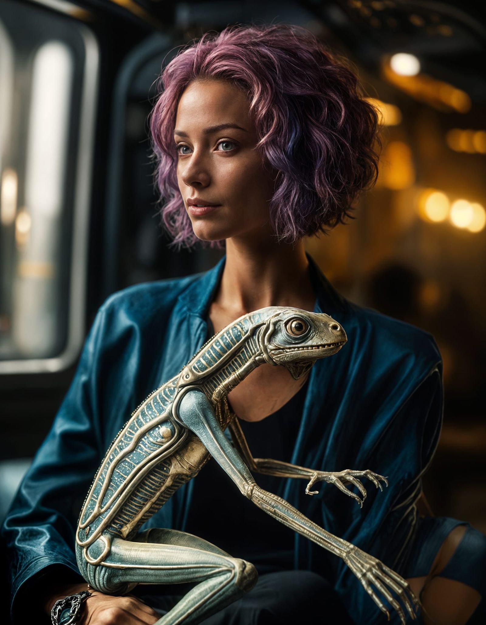 Alien Party: Hyperrealistic Digital Matte Painting