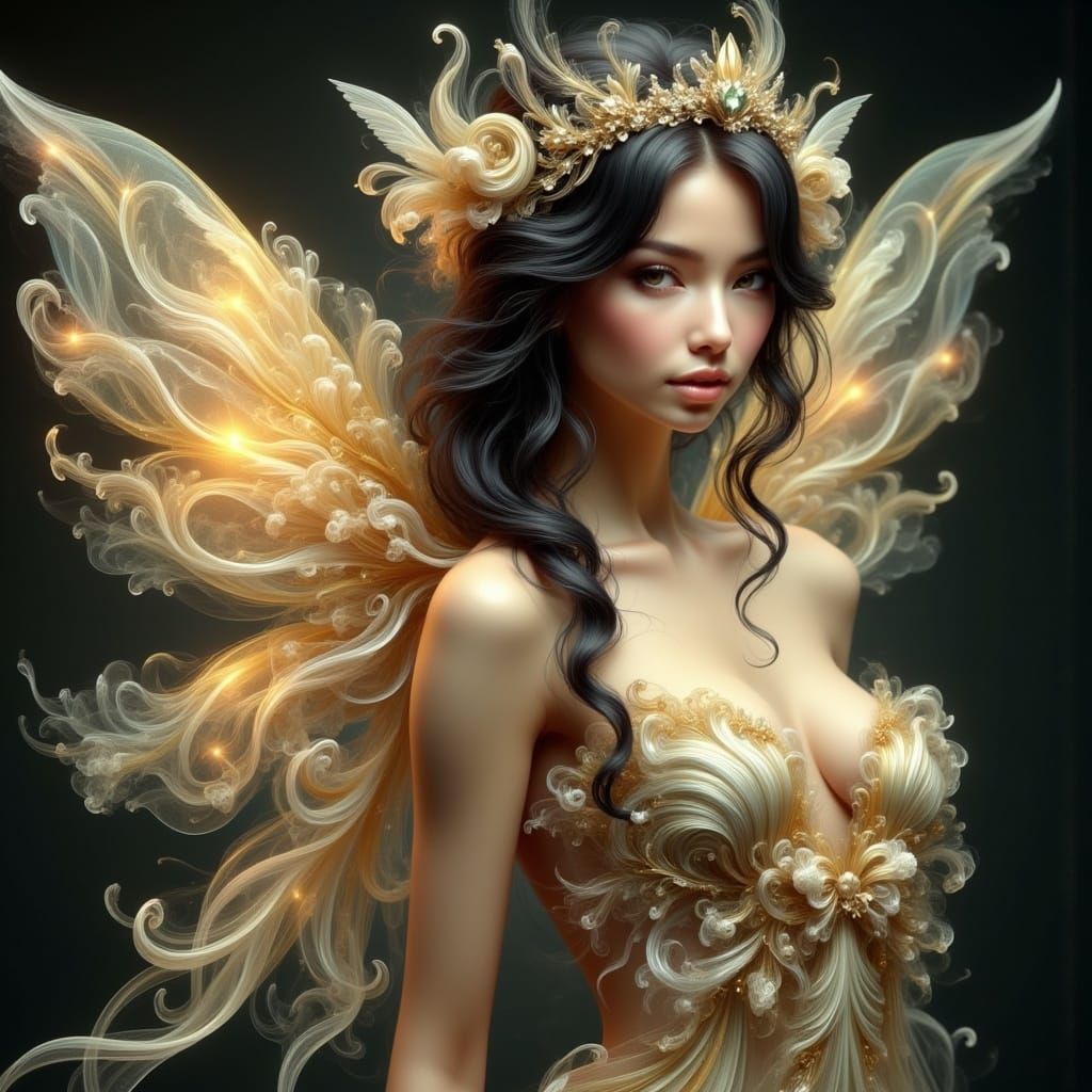 <lora:Ethereal Magic Flux:1.0> Fairy Queen
