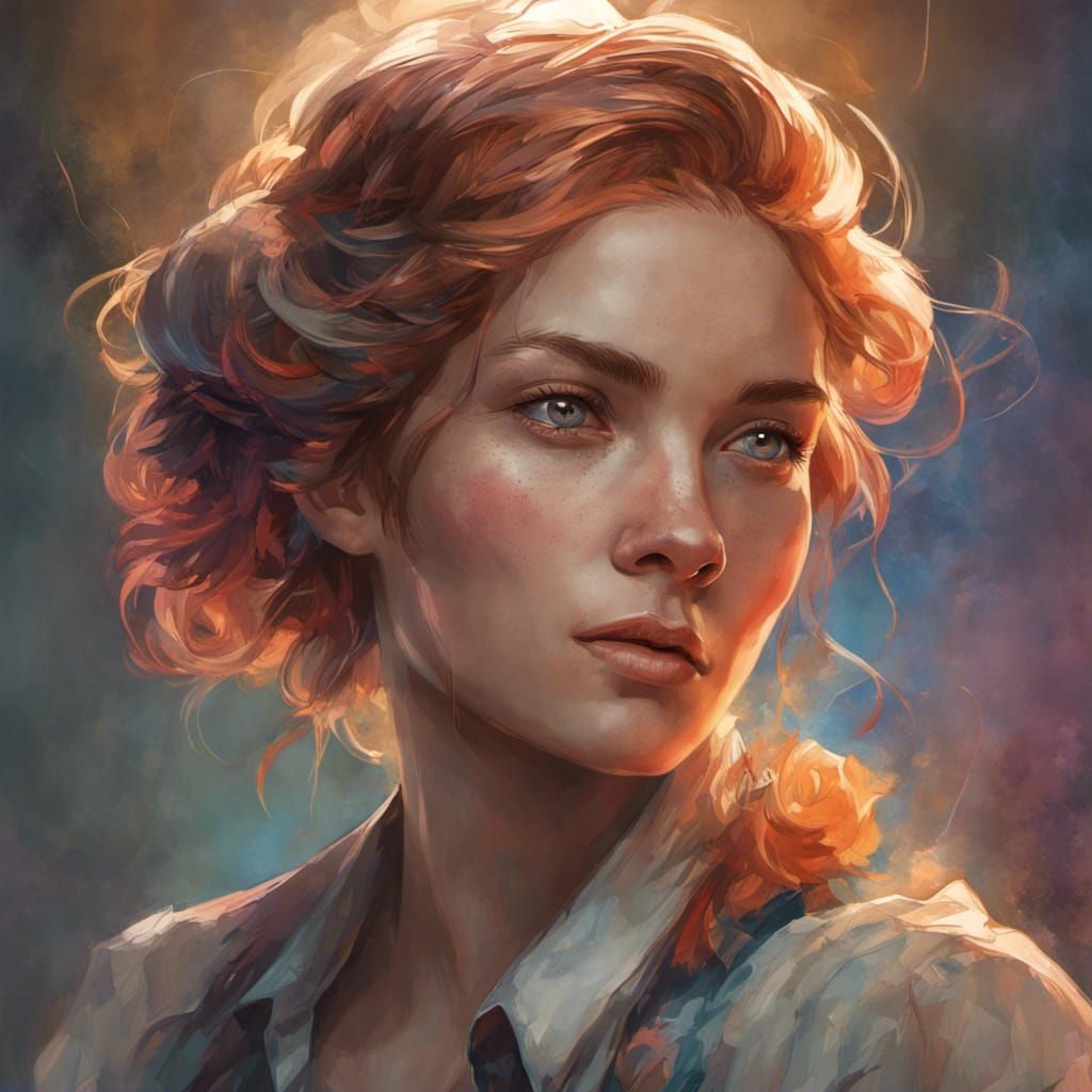 Hyperdetailed Portrait of Eleanor Rigby in Art Nouveau Style