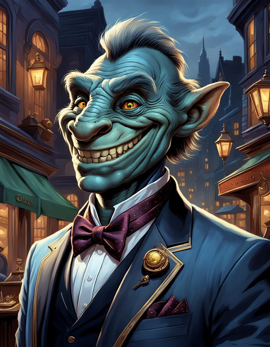 Handsome Troll Gentleman Concept Art