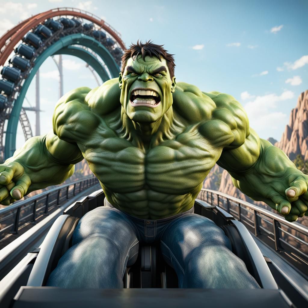 The Hulk on Vacation: Roller Coaster Ride