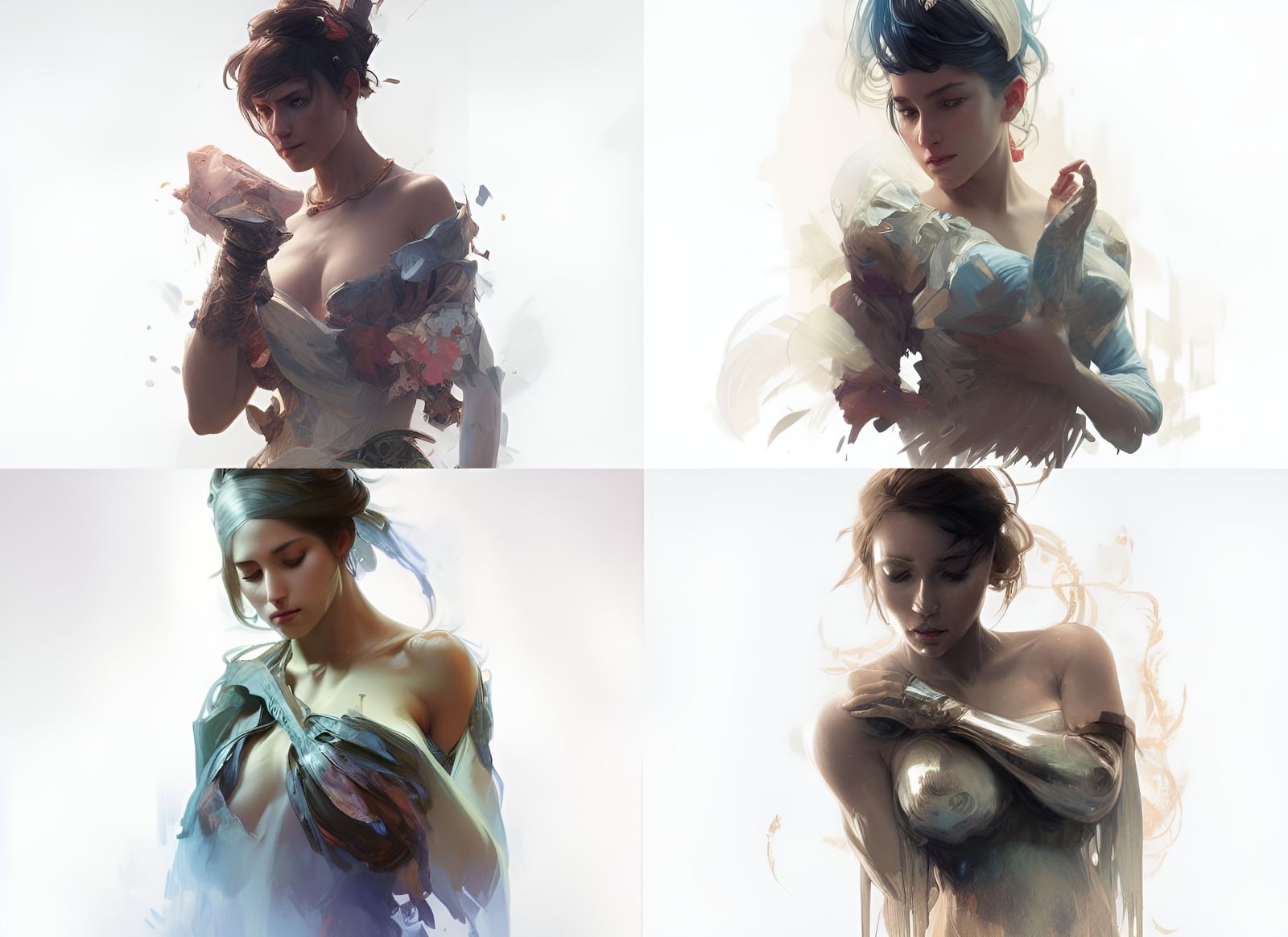 Detailed Portrait with Dynamic Lighting, Trending Art