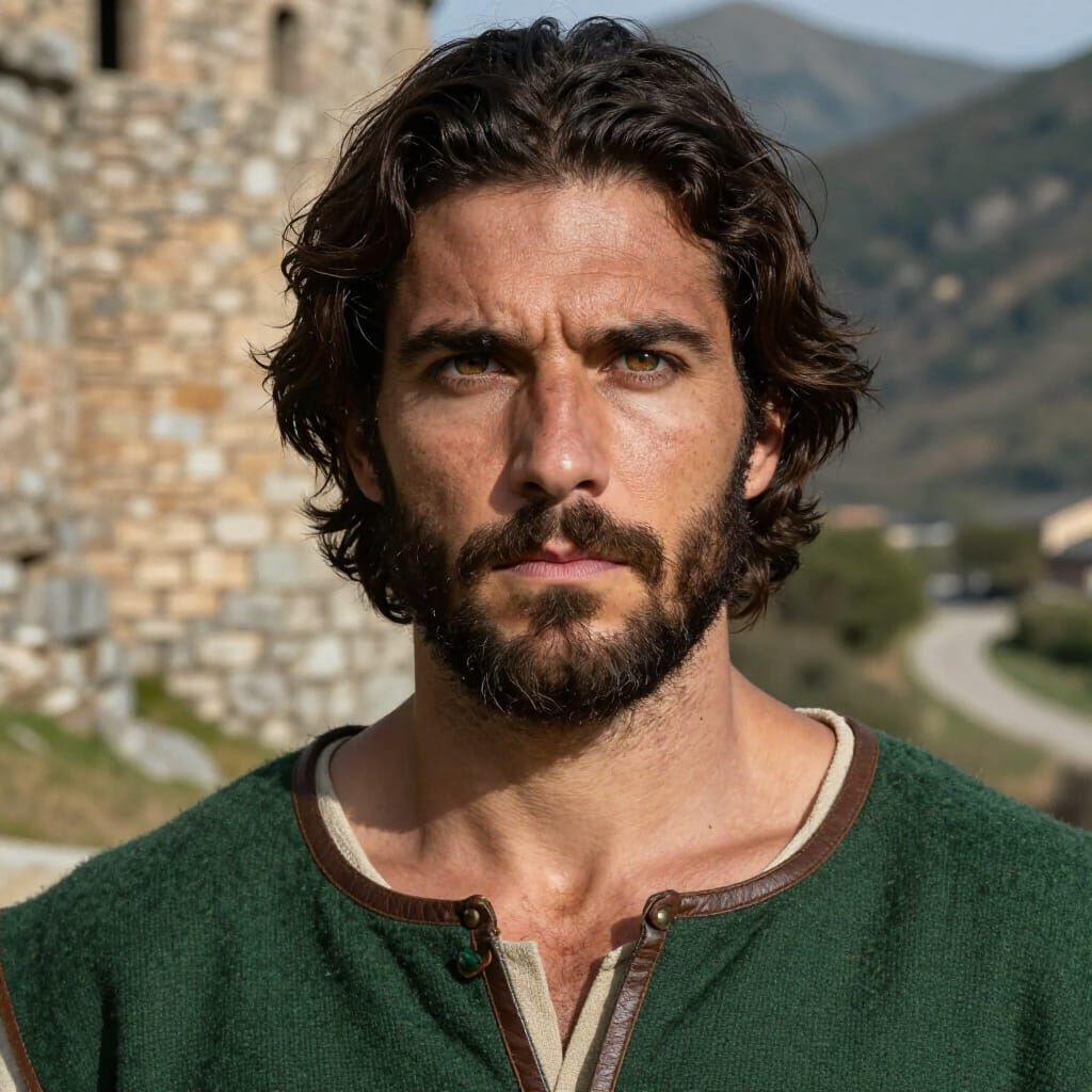 Photorealistic Portrait of Galindo II Aznárez