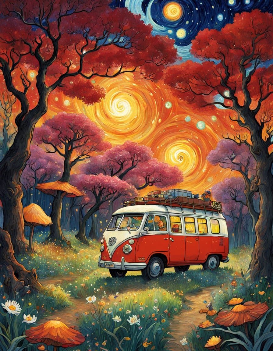 Whimsical Fairytale Sci-Fi Fantasy Sky