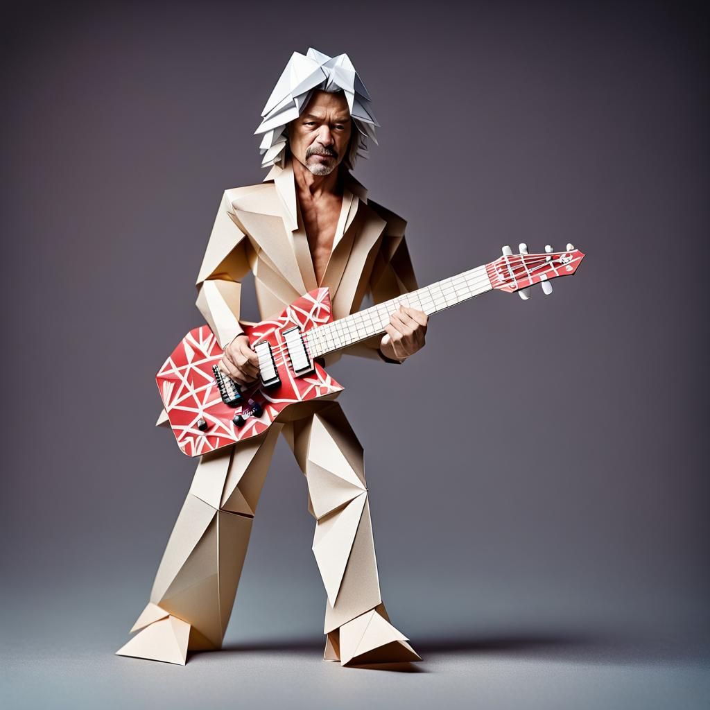 Origami Papercraft Sculpture in 8K Resolution