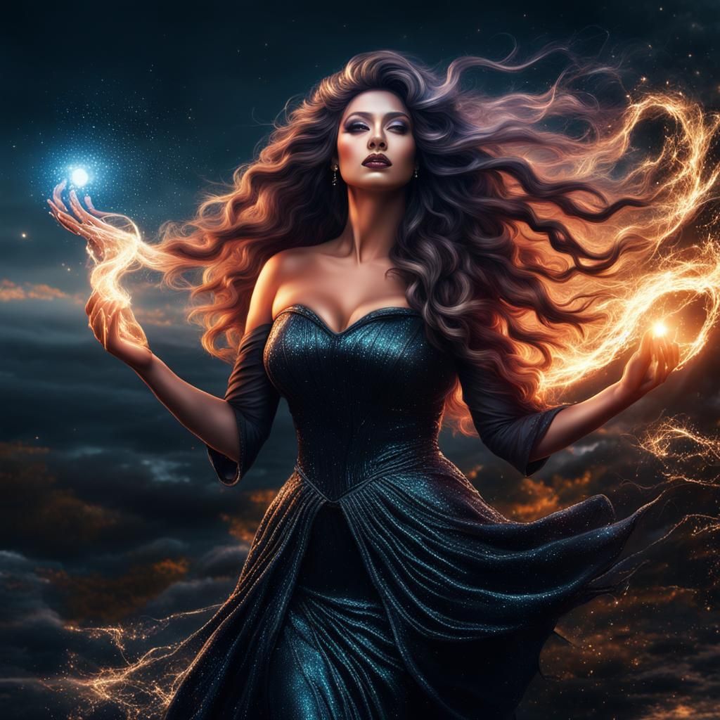 Enchanting Witchcraft Scene in Macro Photography