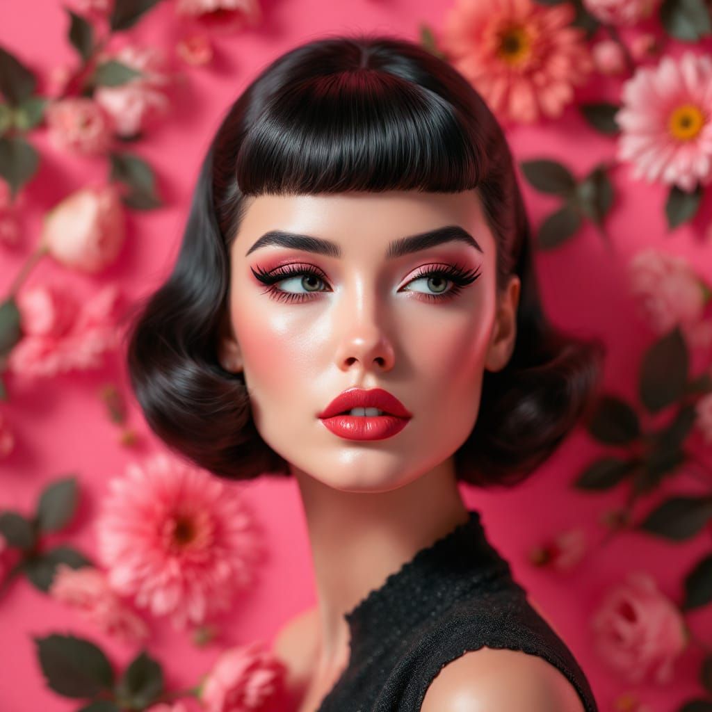 1950s Mannequin in Art Nouveau Style