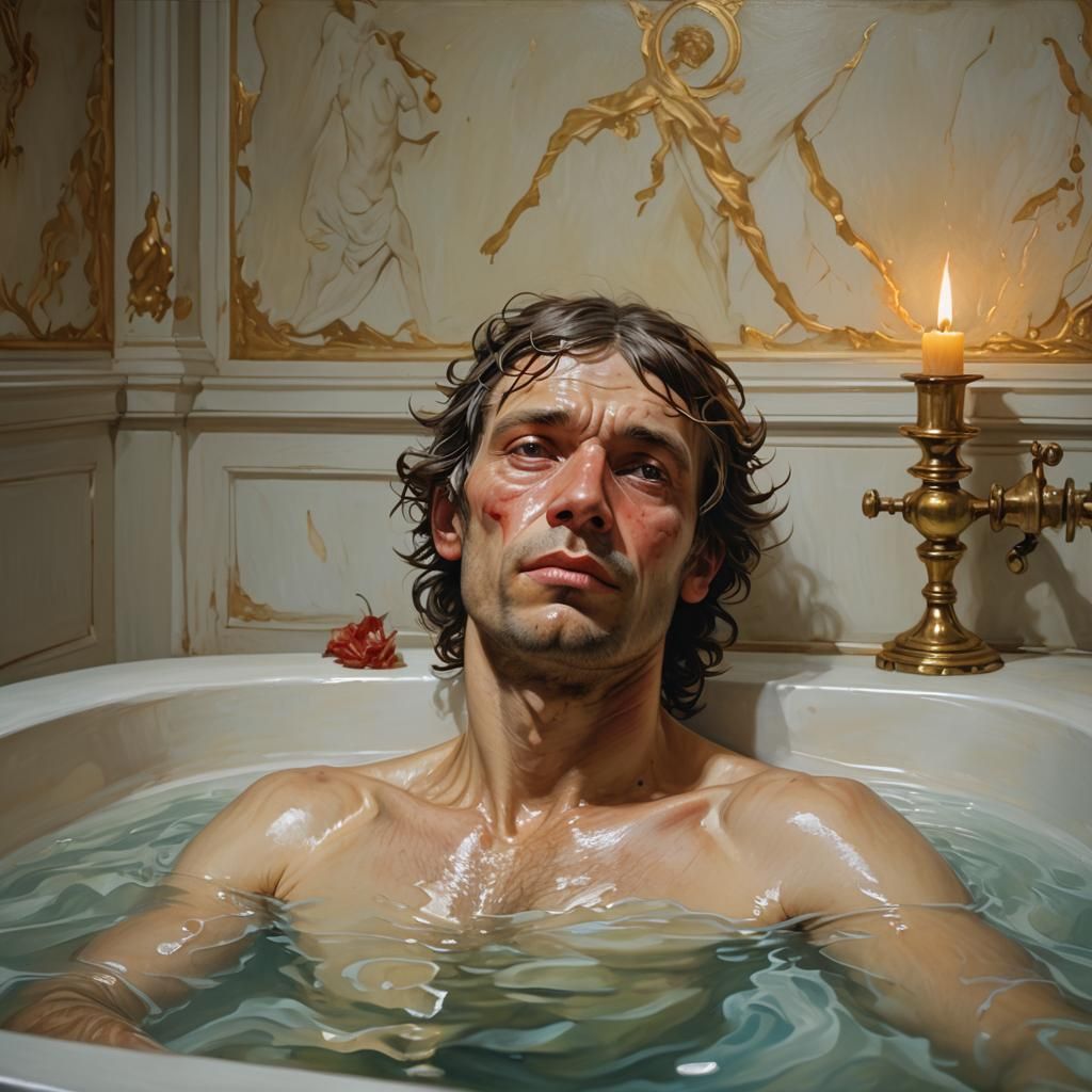 Marat's Death: Neoclassical Portrait in Oil