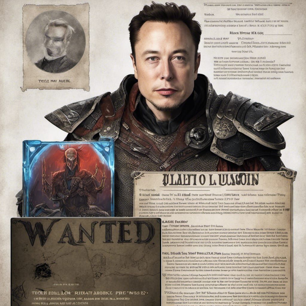 Vintage Wanted Poster: Tech Priest