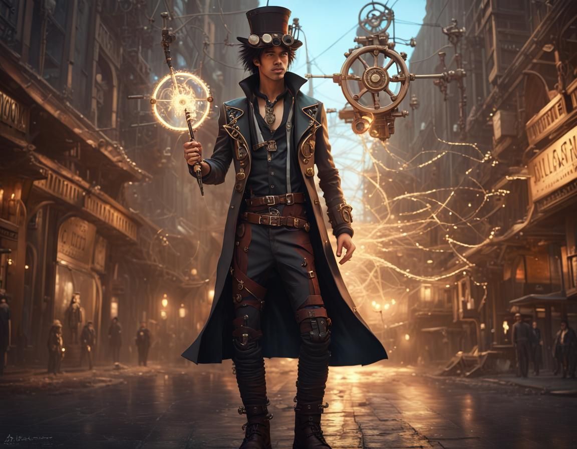 Emilio Delgado, Steampunk Magitech Inventor 240610C