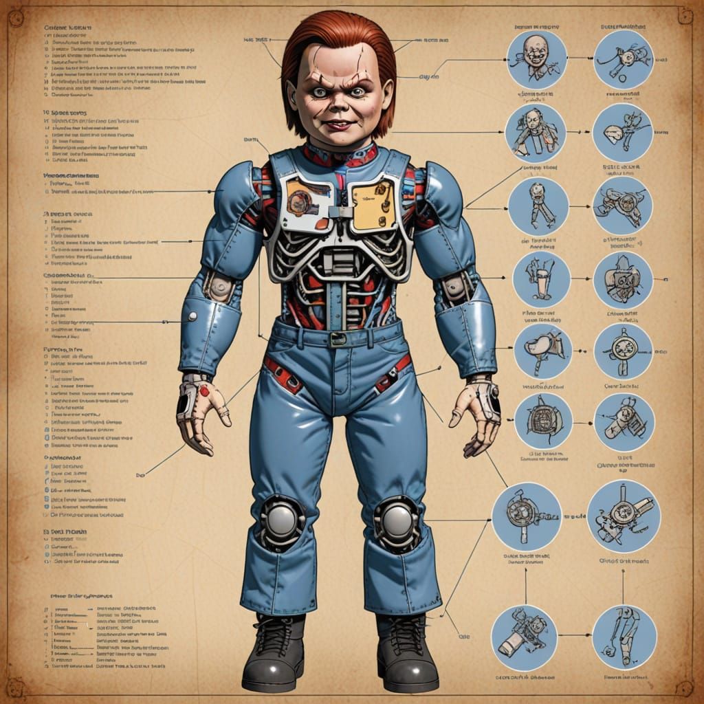 Chucky doll schematic