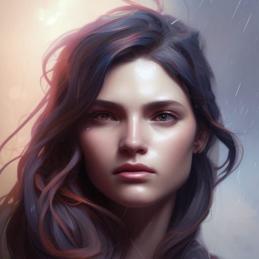 Detailed Portrait in Dynamic Lighting, Trending Art