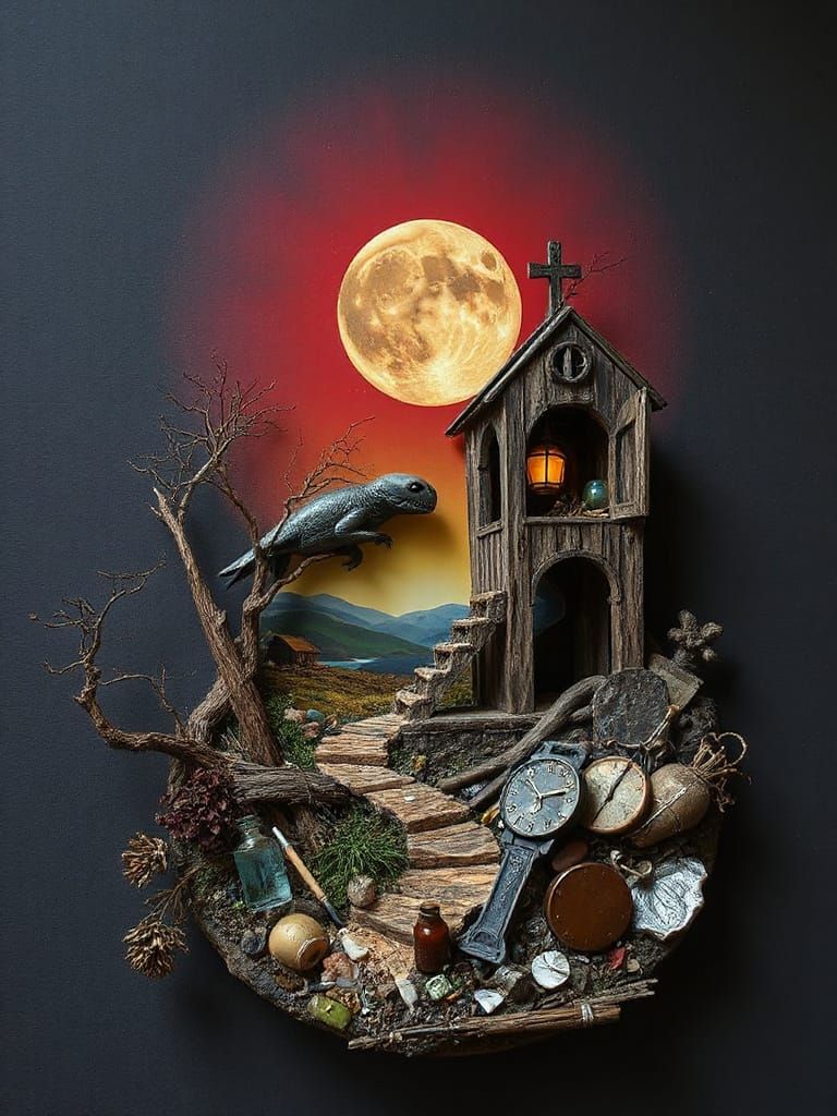 Mirroring Lost Dreams Hiding Found Objects Stretching From H...