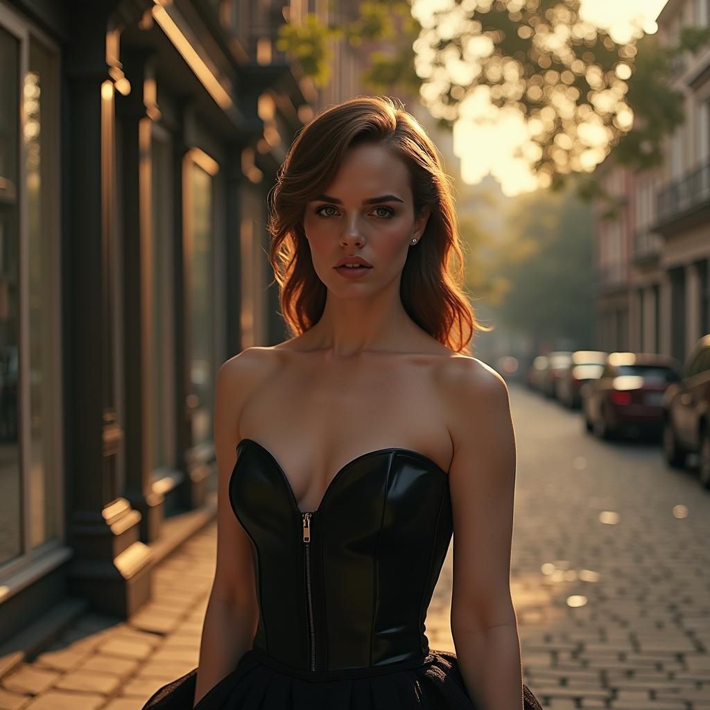 Emma Watson Latex Wedding: 3D Anime Newspaper Art