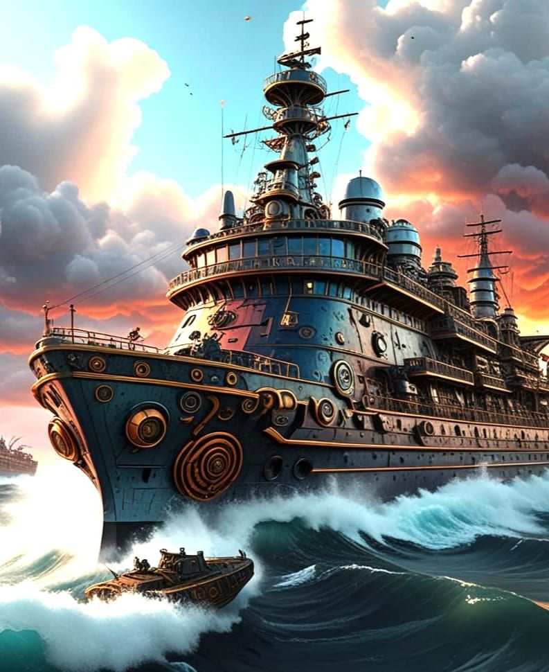 Solid titanium Steampunk cutter.