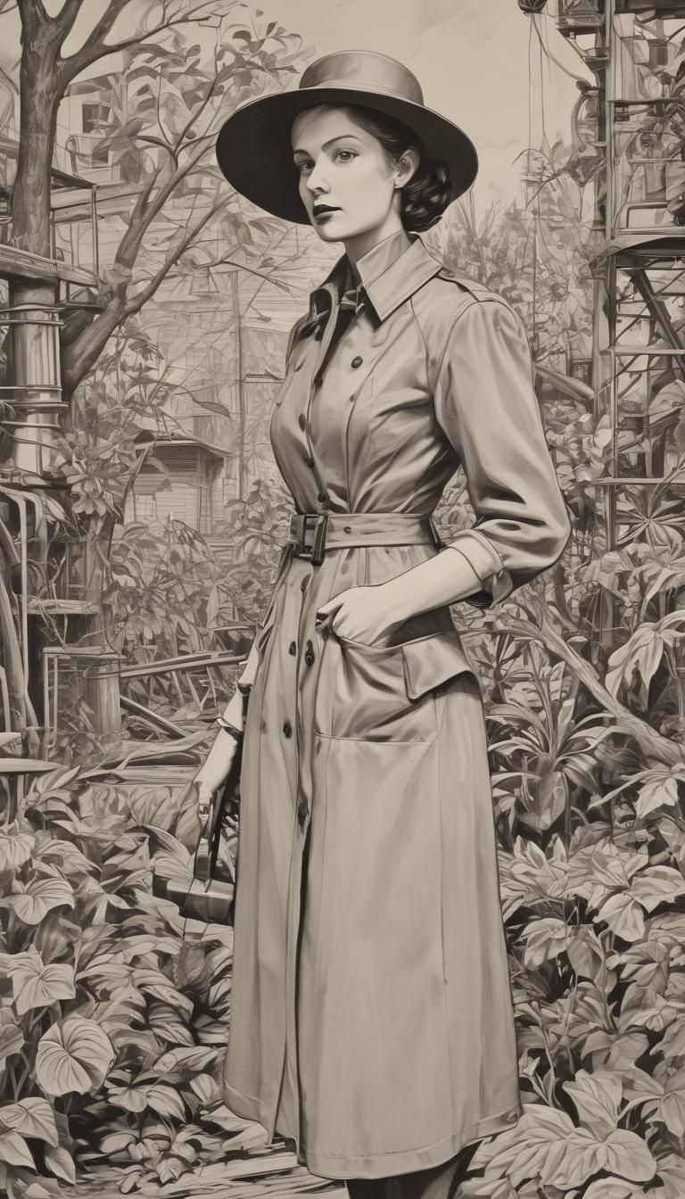 Botanical Illustration in Constructivist Style