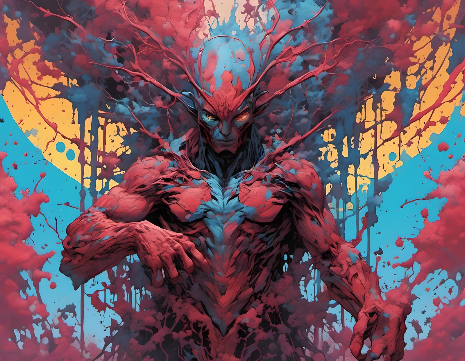 Omni-Man Splatter Graffiti Style