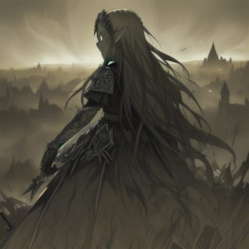 Epic Confrontation: Zelda and Ganondorf in Ruined Hyrule