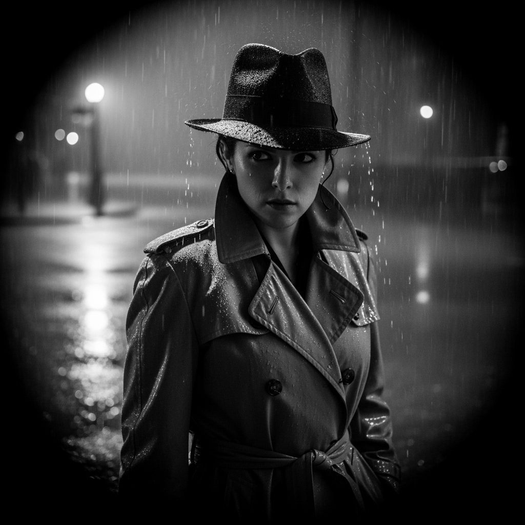 Anna Kendrick as Film Noir Detective in Moody Rain