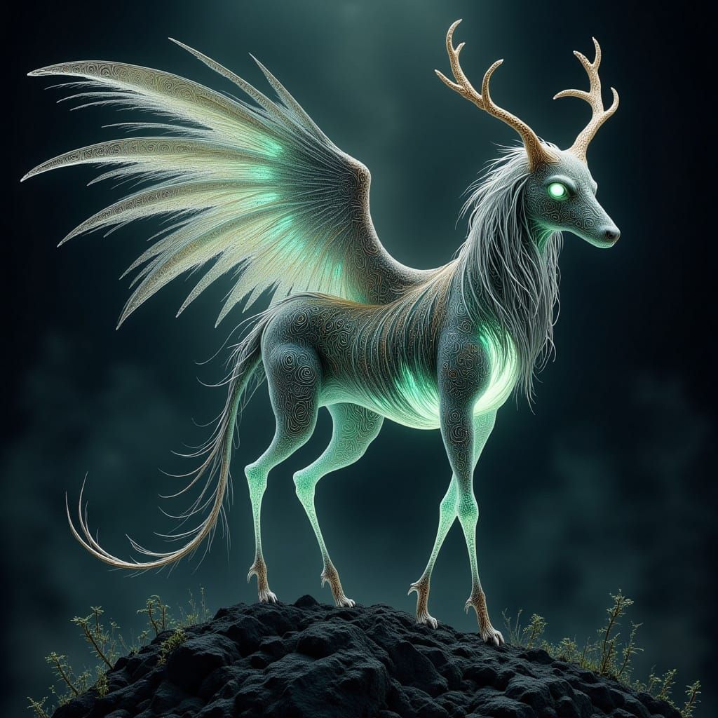 Surreal Whispers of a Celestial Guardian