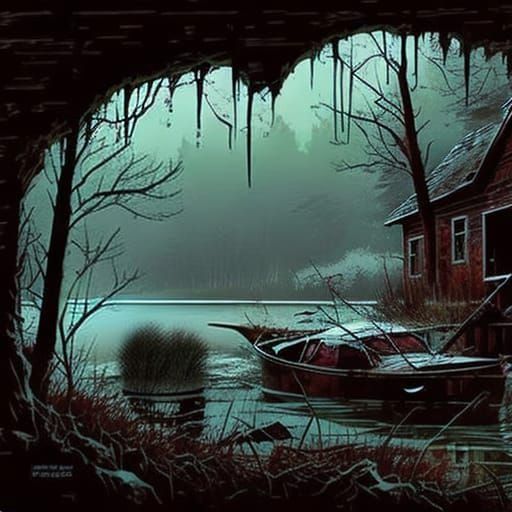 Dark and abadoned Camp Crystal Lake