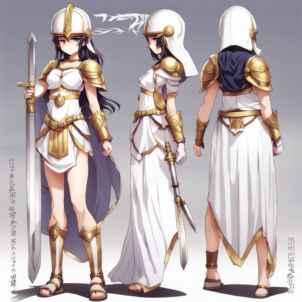 Athena Costume in Anime Style