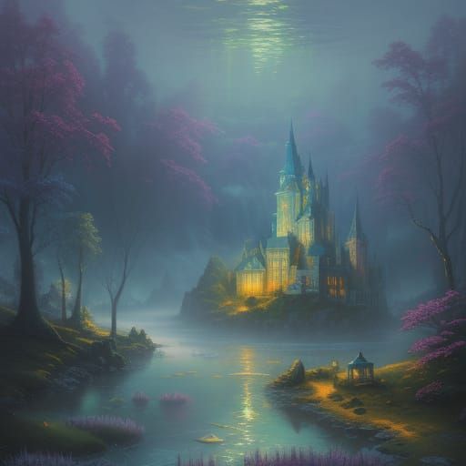 Scylla in Water: Ethereal Fantasy Art