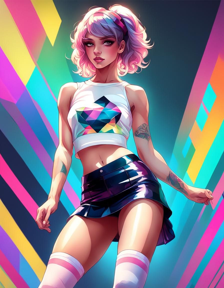 Beautiful Femboi Portrait in Hyperdetailed Style