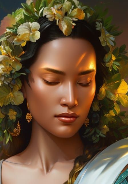 Haumea: Hawaiian Fertility Goddess Portrait