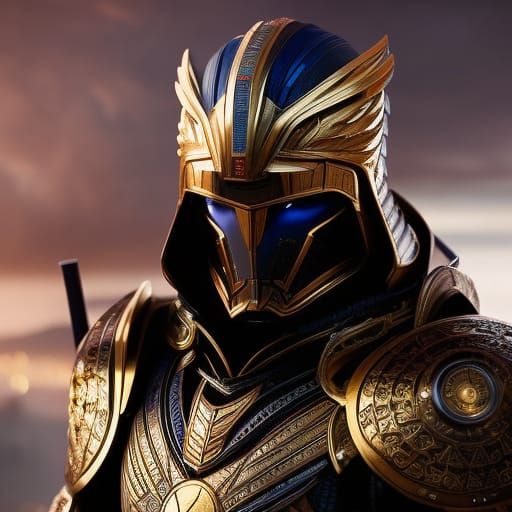 Korean Goryeo Dynasty War King Portrait in Watercolor