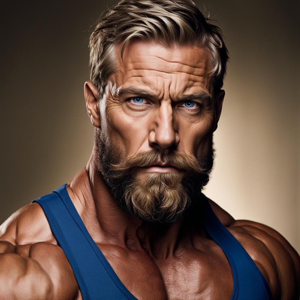 Massive Bodybuilder Portrait in High Definition