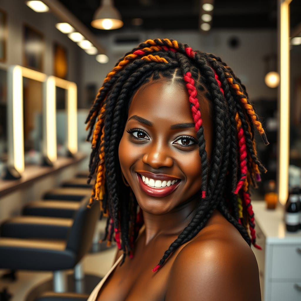 African Beauty Shines in a Modern Hair Salon