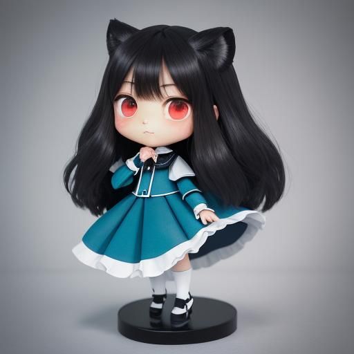Kawaii, Big eyes, Small nose and mouth, Round facial feature...