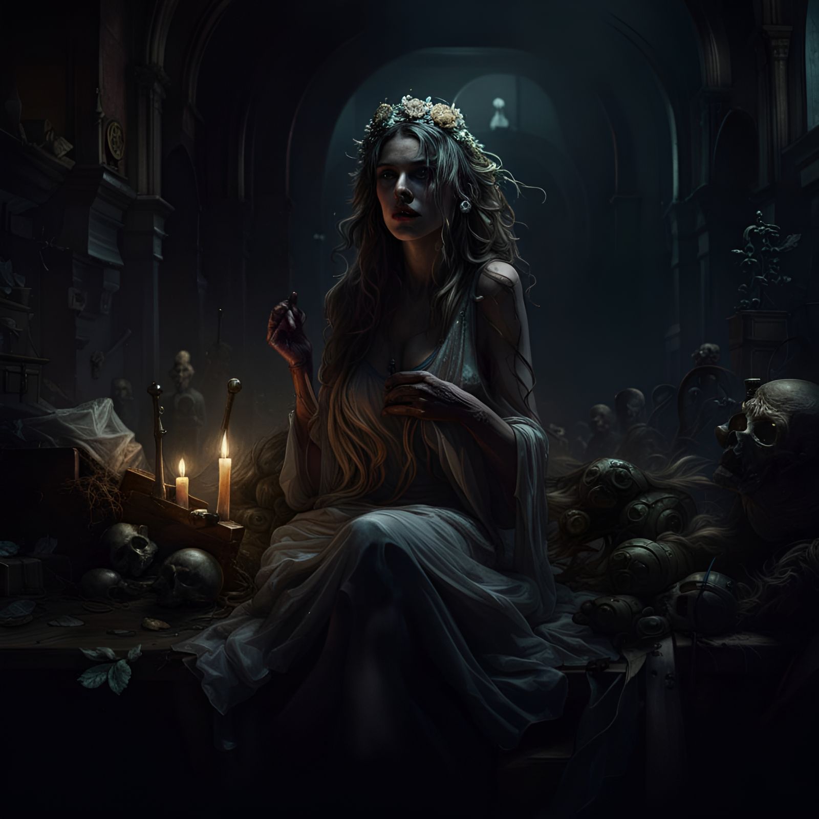 Horrific Soul Collector in Dark Fantasy Style