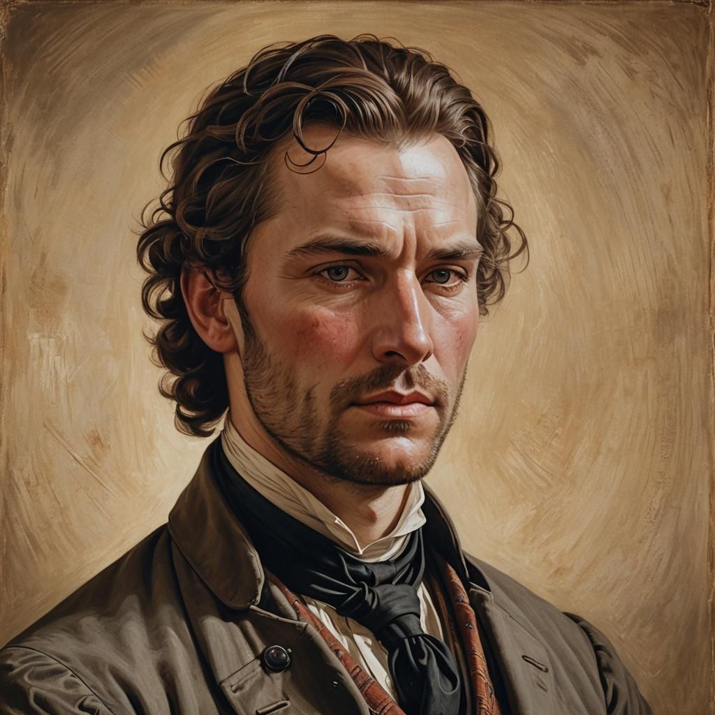 19th Century Portrait in American Realism Style