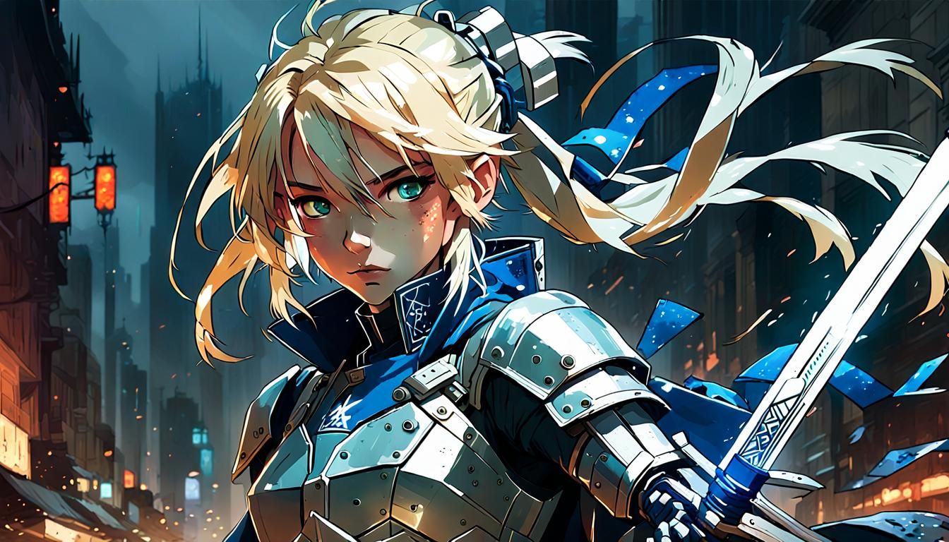 Arthuria "Saber" Pendragon, (Fate Stay Night) beautiful blond woman.