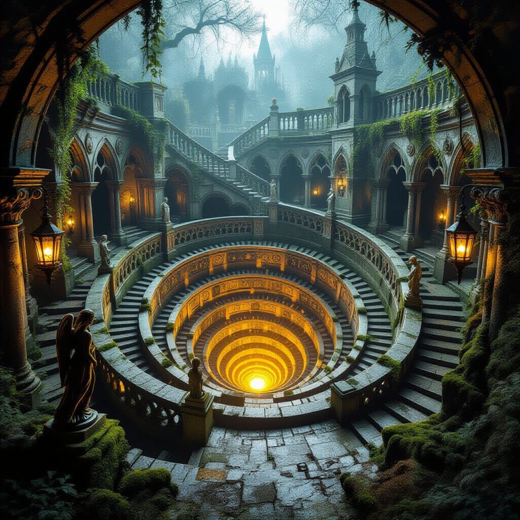 Mystic Garden Spiral Well in Forgotten City