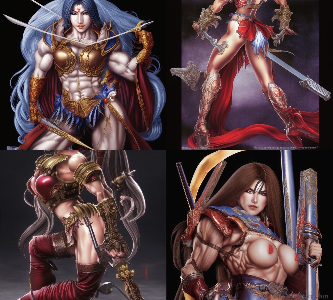 Female Warrior Goddess in Castlevania Style