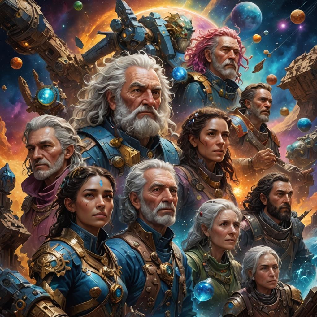 Settlers of Epsilon Eridani: Hyperrealistic Splash Art