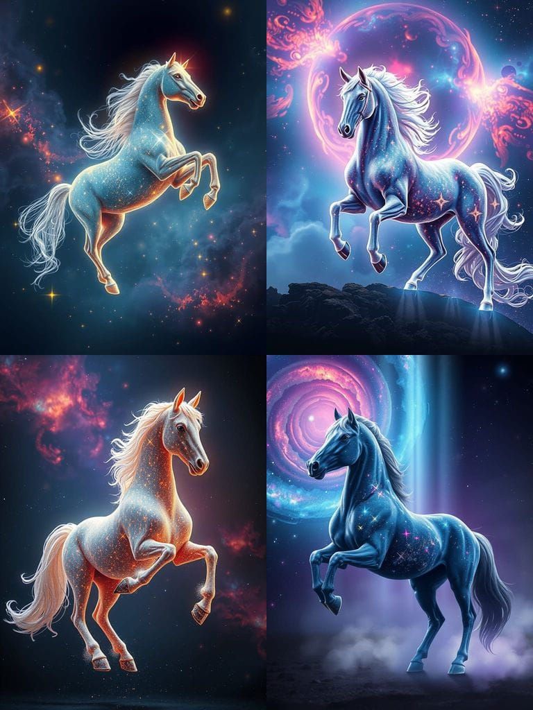 Celestial Equine in Dynamic Lighting
