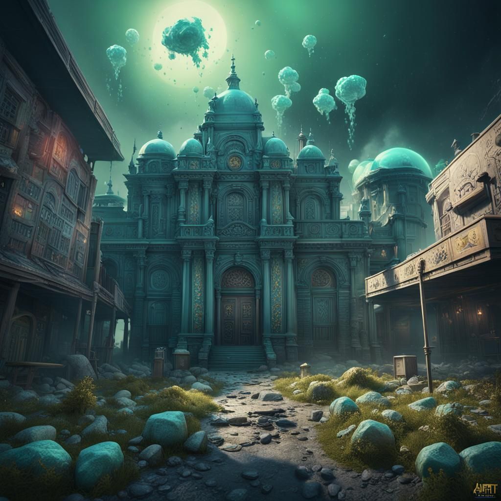 Fentanyl Detailed Matte Painting in Unreal Engine 5