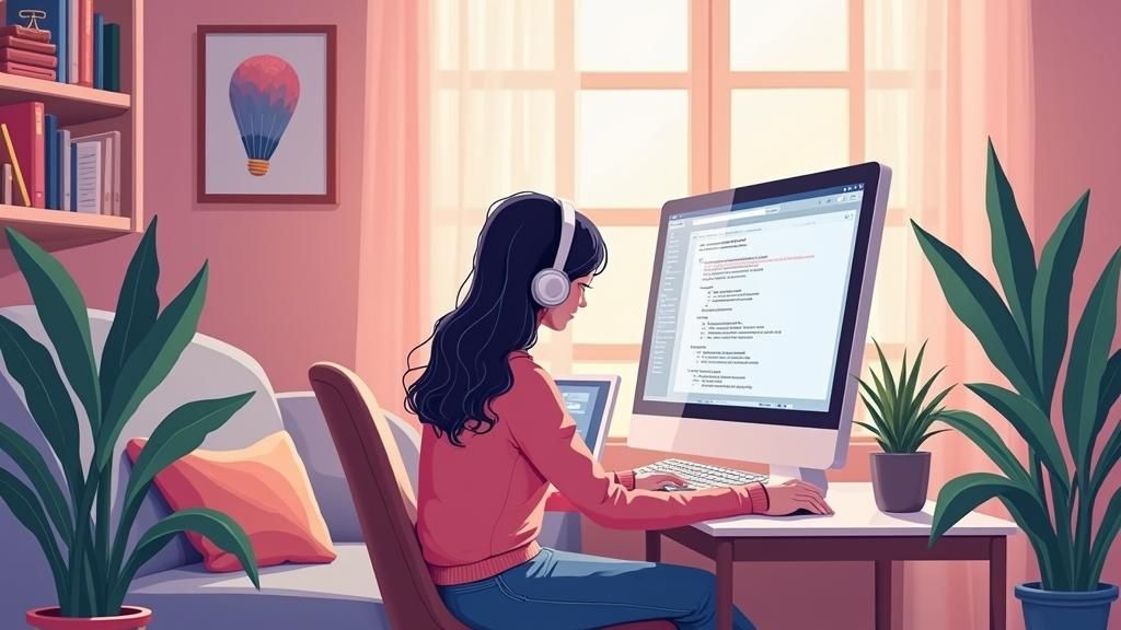 Inviting Software Header with Abstract Circuitry