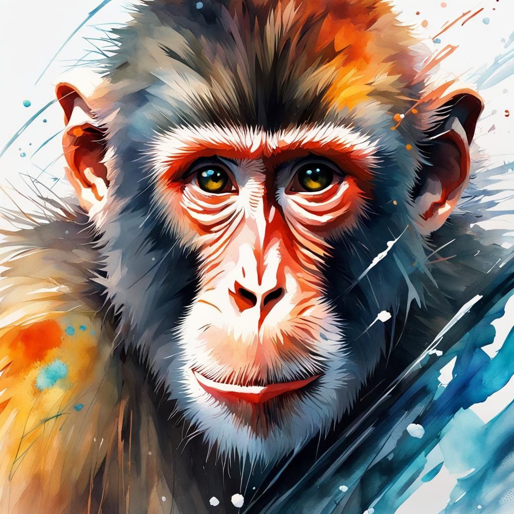 Arctic Monkeys: Watercolour Masterpiece in Hyperrealistic St...