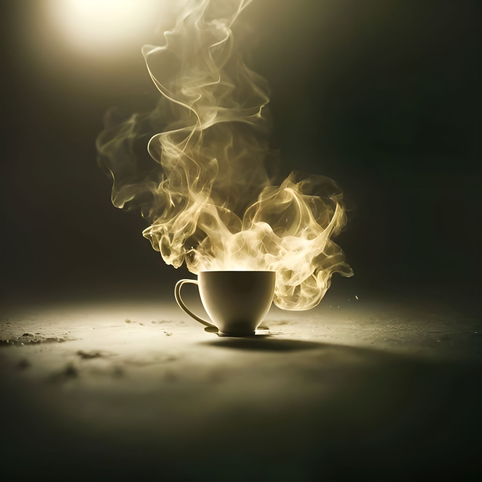 Morning Coffee Ritual in Soft Ambient Light