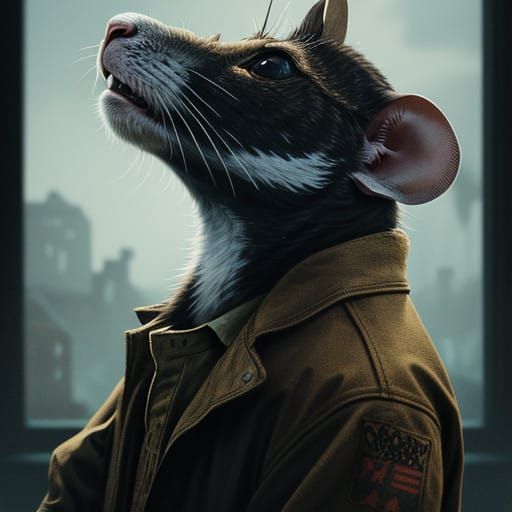 Mice in Cinematic 35mm Film Style