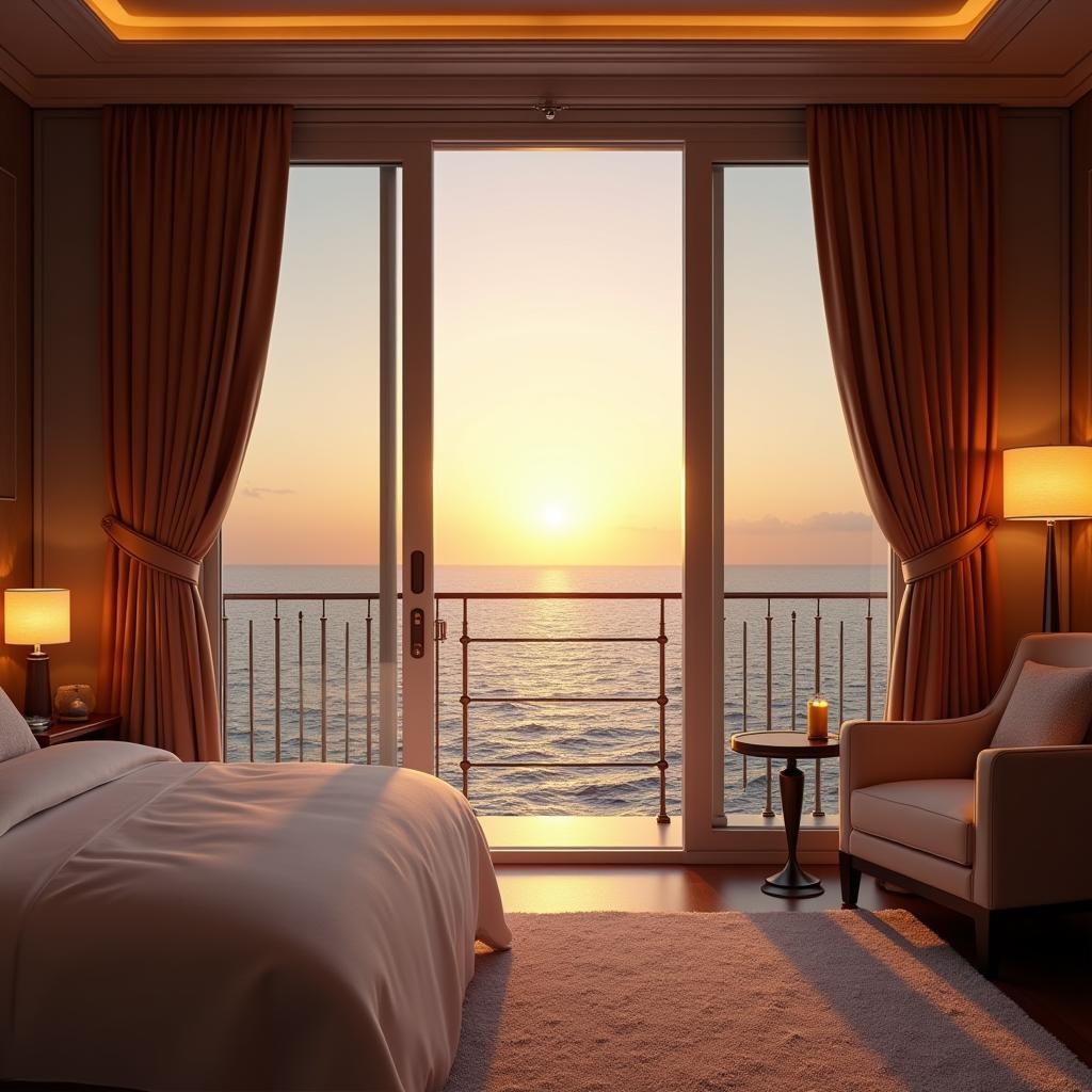 Oceanfront Suite at Sunset in Unreal Engine 5