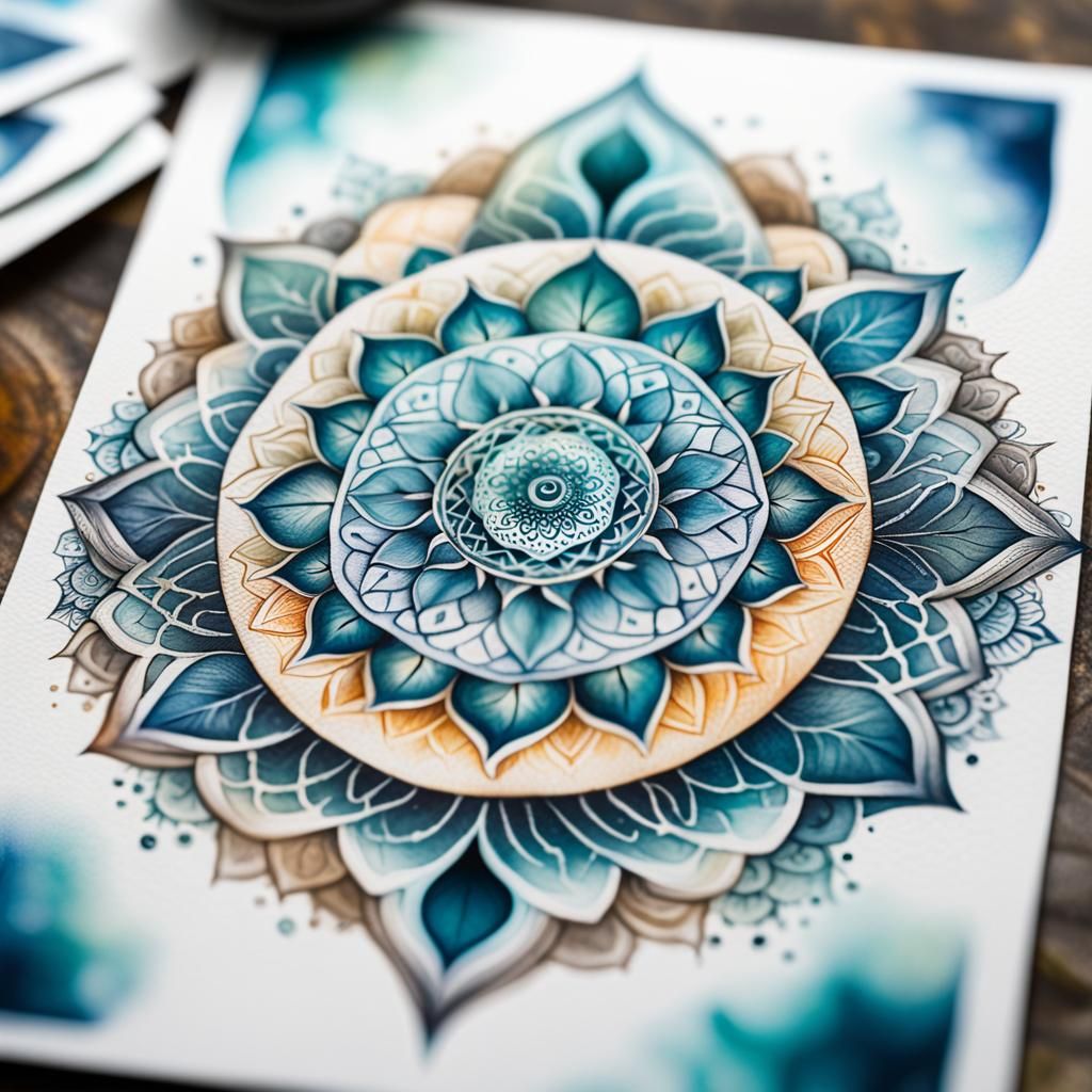 Dixit cards with mandalas